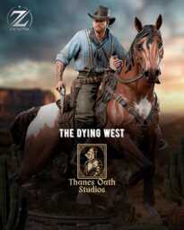The Dying West - Western Cowboy Outlaw Gunslinger Arthur Morgan Resin Figure 16K - thumbnail 1
