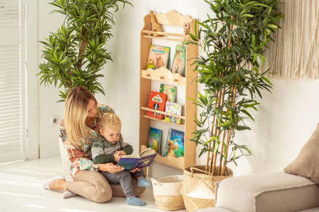 Montessori Wall Bookshelf For Toddler Room, Nursery Bookcase, Floating Book Shelves, Furniture, Storage & Organization - image 1