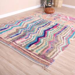 Vintage Boujaad Rug, Authentic Moroccan Rug 5x8 Ft - thumbnail 3