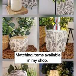 Lovely Black Floral Toile Decoupaged Ceramic Soap Dispenser.hand Decorated - thumbnail 4
