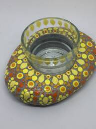 Mandalastein As A Light-Dots Yellow Orange - thumbnail 1