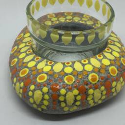 Mandalastein As A Light-Dots Yellow Orange - thumbnail 2