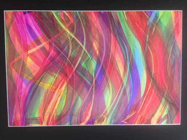 Alcohol Ink Art, Painting, Wall Original Abstract Abstract, Home Decor, Rainbow - image 1