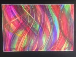 Alcohol Ink Art, Painting, Wall Original Abstract Abstract, Home Decor, Rainbow - thumbnail 1