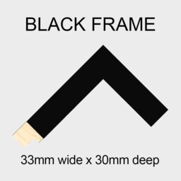 6-Aperture Black Wood Photo Collage Frame - Holds Six 6x8 Photos - thumbnail 3