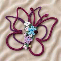 Knitted Wire Butterflies. Custom Colours Bedroom, Nursery Wall Decor, Or Gift - thumbnail 3