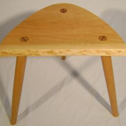 Naturalist Stool Made From Locally Harvested Wild Black Cherry - thumbnail 2