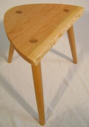 Naturalist Stool Made From Locally Harvested Wild Black Cherry