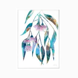 Eucalyptus Flower Print, Flowering Gum, Pink Flower, Painting Of Australian Native, Colourful Painting, Wall Art, Print Decor - thumbnail 3