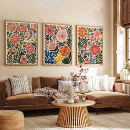 Henri Matisse Floral Set Of 3 Posters, Boho Wall Print, Botanical Art, Tropical Decor, Jungle Aesthetic, Flower Art - thumbnail 3