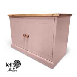 Handmade Shoe Bench Cupboard Adjustable Shelves, Hallway Storage - thumbnail 1
