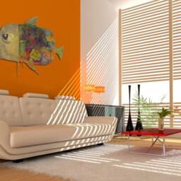 Multicolor Handmade Carpet - Home Decor Wall Hanging Tapestry Felt Wall in The Form Of Fish Soft Felt Sculpture - thumbnail 2
