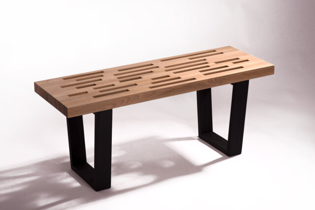 Mudroom Bench, Hallway Entryway Bench. Modern Design. Solid Wood - image 1