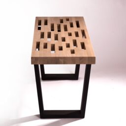 Mudroom Bench, Hallway Entryway Bench. Modern Design. Solid Wood - thumbnail 3