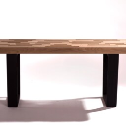 Mudroom Bench, Hallway Entryway Bench. Modern Design. Solid Wood - thumbnail 2