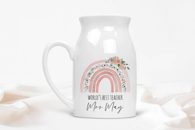 Personalised Teacher Vase - Gifts Gift Thank You Appreciation - image 1