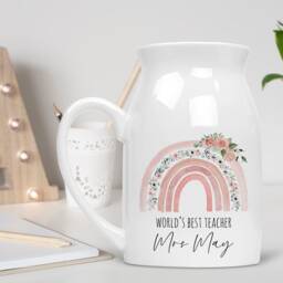 Personalised Teacher Vase - Gifts Gift Thank You Appreciation - thumbnail 2