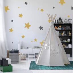 Star Wall Stencil Set Reusable Plastic Templates For Diy Decor - thumbnail 3