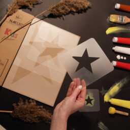Star Wall Stencil Set Reusable Plastic Templates For Diy Decor - thumbnail 4