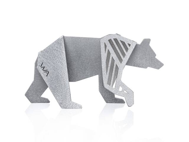 Mama Bear - Contemporary Sculpture. Geometric Bear Figurine. Abstract Bear, Christmas Gift For Mom - image 1