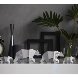 Mama Bear - Contemporary Sculpture. Geometric Bear Figurine. Abstract Bear, Christmas Gift For Mom - thumbnail 2
