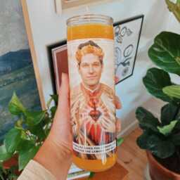 Saint Paul Rudd Prayer Candle Scented Vegan Soy Wax - thumbnail 2