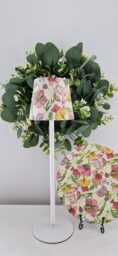 Beautiful Decoupaged Floral Indoor/Outdoor Usb Rechargeable Table Lamp.matching Picture Plate Available.no Plugs Or Sockets Needed