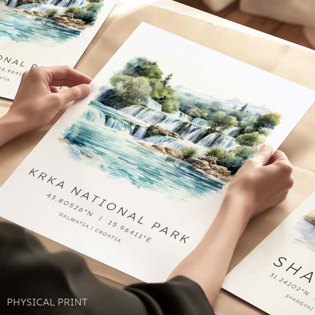 Krka National Park, Croatia Travel Print, Skradinski Buk Waterfall, Wall Art, Gifts, Cards - image 1