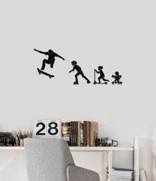 Boy Evolution Vinyl Wall Decal Extreme Sports Teenage Teen Room Art Stickers Mural - #2786Di - thumbnail 1
