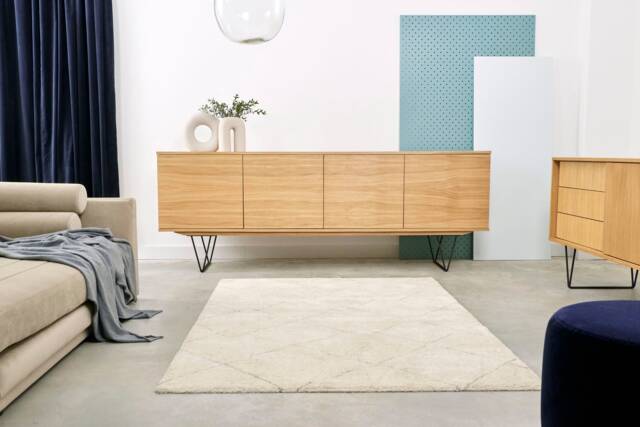 Mid-Century Sideboard, Dresser, Commode, Credenza Made Of Oak Vaneer - Livlo D-S08 - image 1