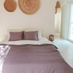 Linen Duvet Cover Dusty Lavender. Bedding in Purple. French Linen King - thumbnail 3