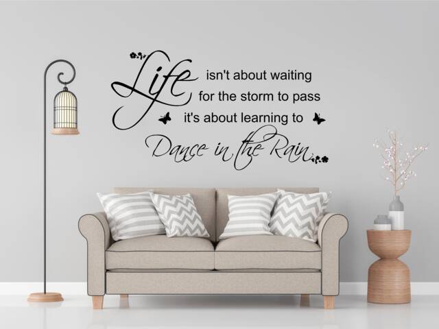 Life Isn't About - 0323, Wall Art Decal, Transfer, Mural, Sticker, 75 Colours, 5 Sizes, Interior Or Exterior Use , Easy To Apply - image 1