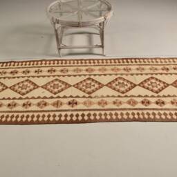 Beige Floor Rugs, 2.8x9.9 Ft Area Aztec Bedroom Rug, Rugs For Kitchen, Turkish Anatolian Vintage Handmade Living Room R - thumbnail 3