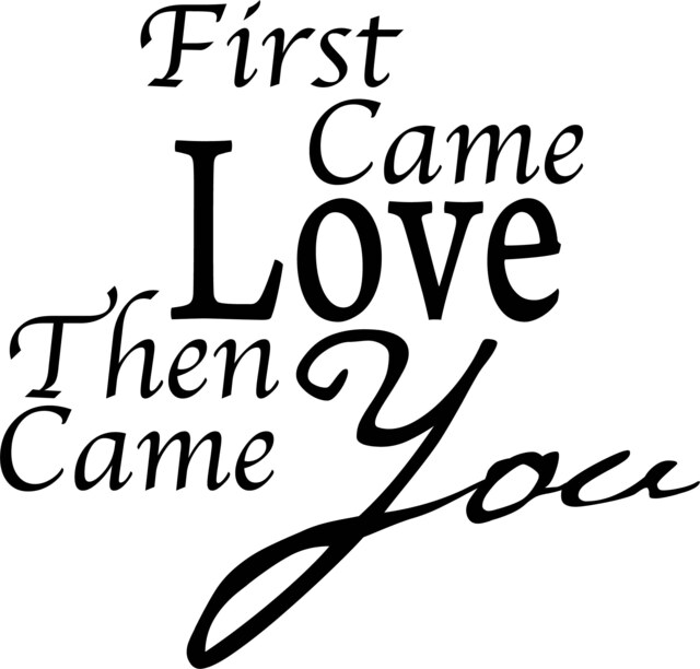 First Came Love Then You Printable Wall Art