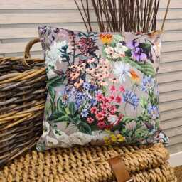 Luxury Floral Velvet Cushion Cover - Rhapsody Design Throw Pillows - thumbnail 3