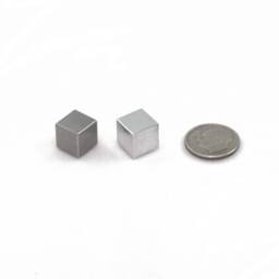 Aluminum & Tungsten Cube - 1 Centimeter - thumbnail 1