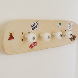 Gifts For Skateboarders - Skateboard Coat Rack Boys Birthday Party Decorate It Yourself - thumbnail 2
