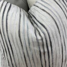 Neutical Cushion Cover, Nautical Pillow John Lewis & Partners Fabric , Striped - Woven Grey Gift Idea/Worldwide Shipping - thumbnail 3
