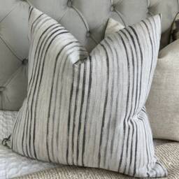 Neutical Cushion Cover, Nautical Pillow John Lewis & Partners Fabric , Striped - Woven Grey Gift Idea/Worldwide Shipping - thumbnail 4
