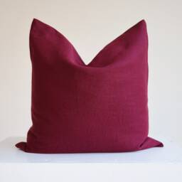 Softened Linen Pillow Cover Handmade Throw Case - thumbnail 2