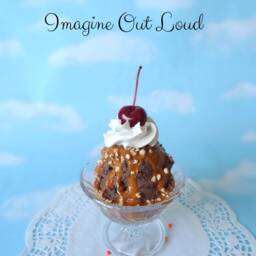Fake Ice Cream Sundae Chocolate With Caramel Sauce & Nuts Faux Food Prop - thumbnail 2