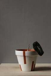 Hand Painted Terracotta Plant Pot For Houseplants - Customisable With Drainage & Saucers To Match Great Gift Idea - thumbnail 1