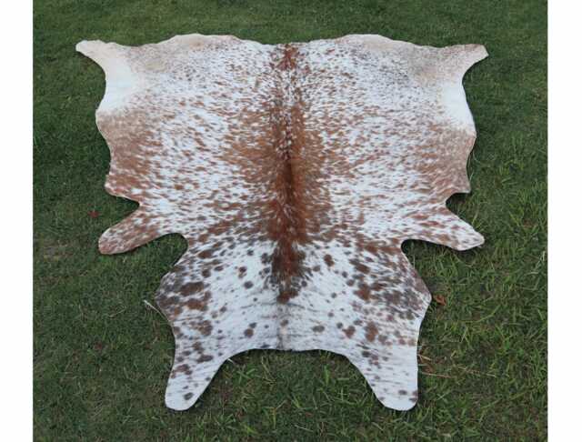 Cowhide Rugs-Genuine Rug Brown & White-Luxury Cow Skin Rug-Large Rug-Brazilian Area Rug - Western Decor - image 1