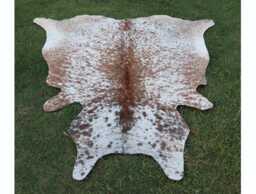 Cowhide Rugs-Genuine Rug Brown & White-Luxury Cow Skin Rug-Large Rug-Brazilian Area Rug - Western Decor - thumbnail 1