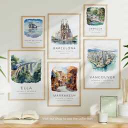 Highclere Castle, Hampshire Travel Poster, British Castle Prints, English Posters, Print, Gift, Home Decor, Wall Prints - thumbnail 2