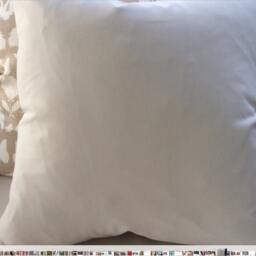 Schumacher Chenonceau Pillow Cover in Fawn Tan & Cream Linen, Linen Backing, Choose Size - thumbnail 3