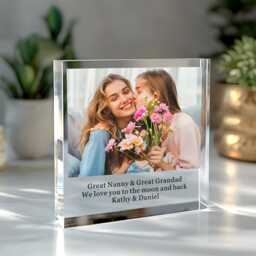 Personalised Photo Gifts Acrylic Block Plaque Christmas For Man Women Him Family Frame - thumbnail 4