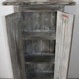 Elegant Wooden Cupboard, Slim, Ideal For Entryway, Waxed & Hand Finished - thumbnail 2