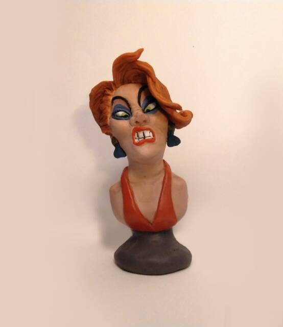 The Rescuers - Madame Medusa. Handmade Polymer Clay Action Figure. Unique Collectible - image 1