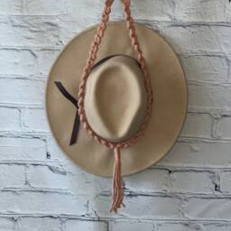 Macrame Hat Hanger - Holder Boho Decor Simple Wall Gift Idea Mother's Day - thumbnail 4